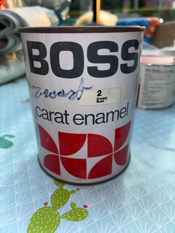 VERF HOOGGLANSLAK – ZWART  - CARAT – BOSS PAINTS beschikbaar voor biedingen