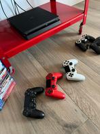 Ps4, Sony PlayStation 4 Slim 1000 GB+5 controllers, Games en Spelcomputers, Spelcomputers | Sony PlayStation 4, Ophalen of Verzenden