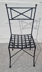4 ijzeren stoelen, Ophalen, Gebruikt, Metaal