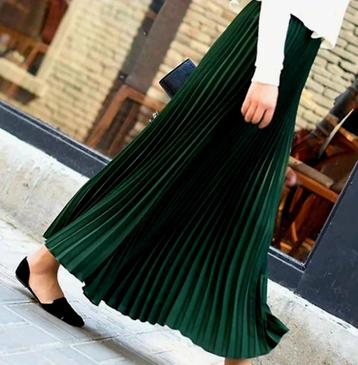 Elegante prachtige plooirok rok blauw, groen of zwart beschikbaar voor biedingen