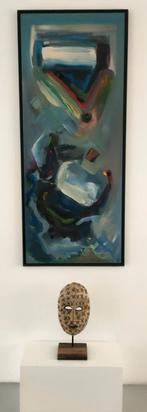 REMI VAN PRAET/schilderij (groot formaat/1987) + BOEK, Antiek en Kunst, Ophalen