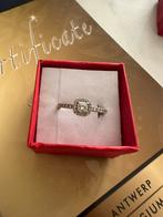 Diamant ring, Bijoux, Sacs & Beauté, Bijoux anciens, Or, Enlèvement ou Envoi, Bague