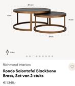 Set van 2 Luxe Ronde Salontafels (Richmond), Ophalen, Gebruikt, Luxe tafel