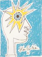 Lithographie Jean Cocteau, Tête de feu, Antiquités & Art, Art | Lithographies & Sérigraphies, Enlèvement ou Envoi
