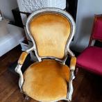 Gele stoel antiek / fauteuil, Ophalen