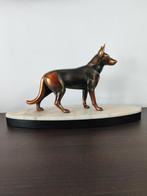 Art deco bronzen beeld Duitse herder, Ophalen