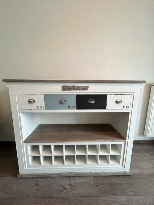 MEUBLE  STYLE PLAGE / RANGE BOUTEILLE, Huis en Inrichting, Woonaccessoires | Wijnrekken, Gebruikt, 75 cm of meer, Hout, 15 tot 25 flessen