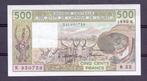AOF - WAS 500fr 1990 UNC, Ophalen of Verzenden, Overige landen, Los biljet