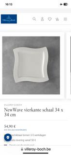 Set van 5 Zeer grote platte borden wave Villeroy & Boch, Nieuw, Bord(en), Ophalen of Verzenden, Effen