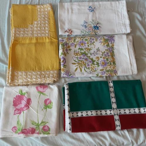 Linnen en katoenen tafelkleden, Verschillende maat, Huis en Inrichting, Keuken | Textiel, Tafelkleed of Tafelzeil, Ophalen of Verzenden