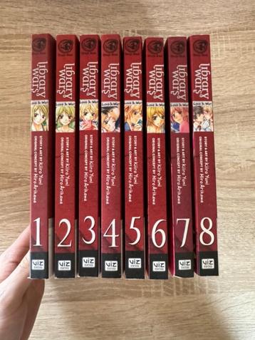 Library wars 1-8 manga
