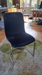 Design stoelen retro chrome daim 4stuks, Ophalen of Verzenden, Zo goed als nieuw