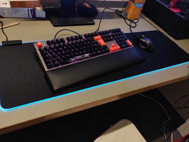 Ducky shine 7 mechanical keyboard, Computers en Software, Toetsenborden, Gebruikt, Azerty, Bedraad, Gaming toetsenbord, Multimediatoetsen