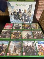 Console Xbox One 500GB + 12 jeux, Xbox One, Ophalen of Verzenden, Met 1 controller, Gebruikt