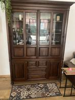 massieve vitrinekast, Huis en Inrichting, Ophalen, Zo goed als nieuw