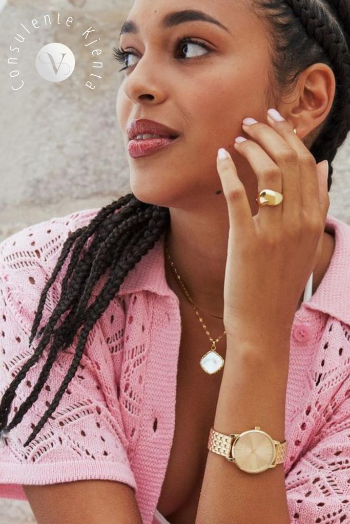 Frankie dameshorloge, Handtassen en Accessoires, Horloges | Dames, Nieuw, Polshorloge, Overige merken, Goud, Goud, Ophalen of Verzenden