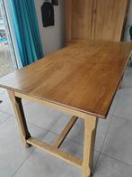 Table chêne massif 180x85 + chaises à retraiter, Ophalen, Gebruikt, Eikenhout