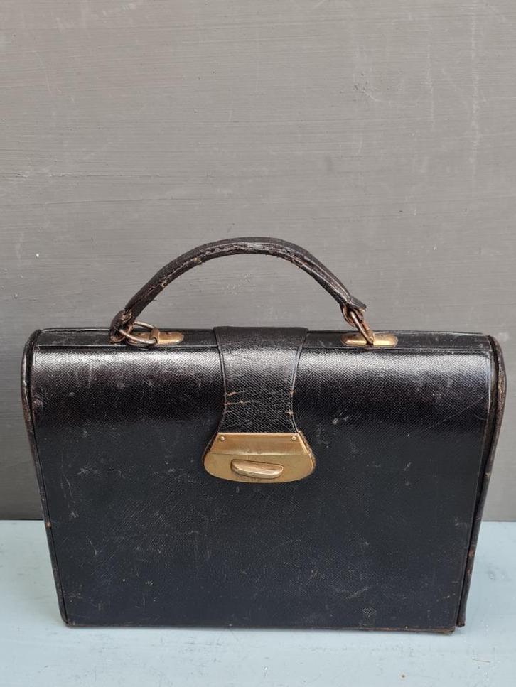 1920 Toilet tas met spiegel + access Peaky, Antiek en Kunst, Antiek | Kleding en Textiel, Dames, Ophalen of Verzenden