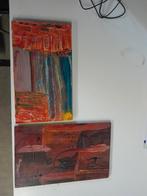 2 mooie schilderijen geschilderd in 2008, Antiquités & Art, Enlèvement