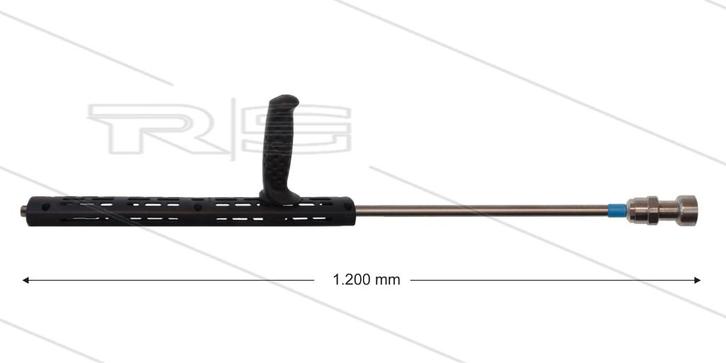 Blauwe Schuimlans 120cm met 2.7mm Sproeimond, Autos : Divers, Autos divers Autre, Envoi