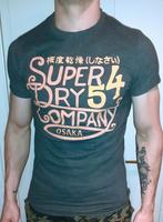 Heren t-shirt grijs vintage Superdry M, Envoi, Neuf, Taille 48/50 (M), Gris