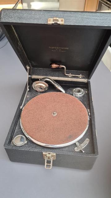 Gramophone Superphone, 116, fabriqué en Belgique, 1930/40