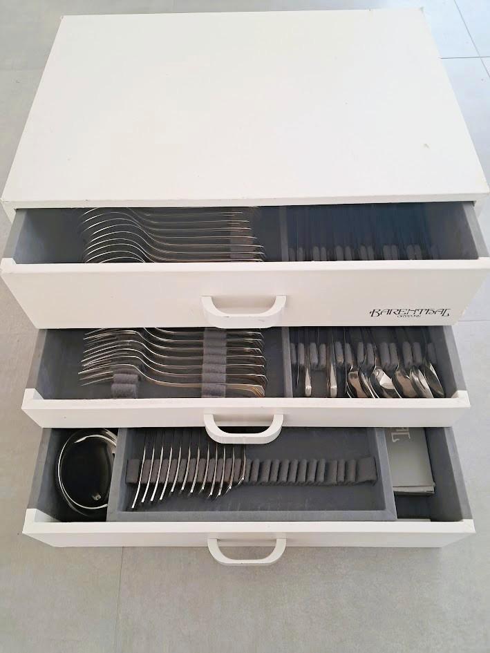 BESTEKKOFFER 100 stuks roestvrij staal / rvs nieuw, Huis en Inrichting, Keuken | Bestek, Nieuw, Bestekset, Inox of Chroom, Vaatwasserbestendig