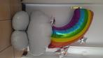 Regenboog ballon H 127cm Zonder Helium, Versiering, Zo goed als nieuw, Ophalen