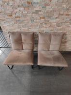 2 stoelen in zachte stof, Huis en Inrichting, Stoelen, Ophalen, Zo goed als nieuw, Stof