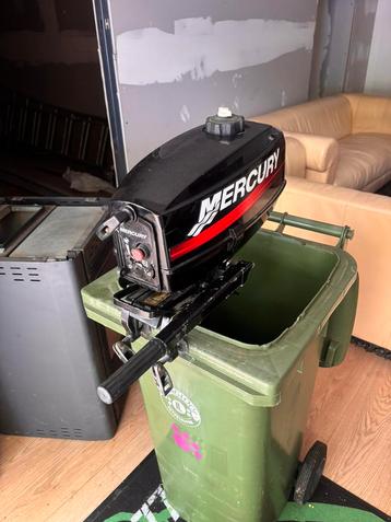 Mercury 5pk 2takt langstaart, Watersport en Boten, Ophalen, Gebruikt, 5 tot 10 pk, Buitenboordmotor