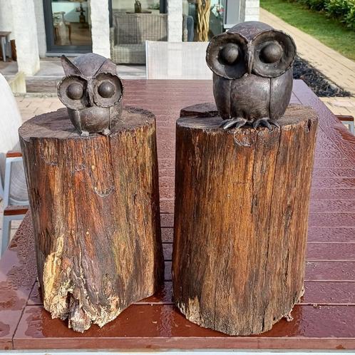 koppel koperen uiltjes van Hubert kruft, Antiek en Kunst, Kunst | Overige Kunst, Ophalen