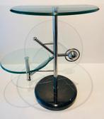 Table d'appoint vintage (États-Unis), Mid century modern design retro Space Age vintage, Rond, Moins de 55 cm, Comme neuf