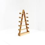 Vintage Brutalist piramide boeken kast room divider, Avec tablette(s), 100 à 150 cm, Chêne, Vintage