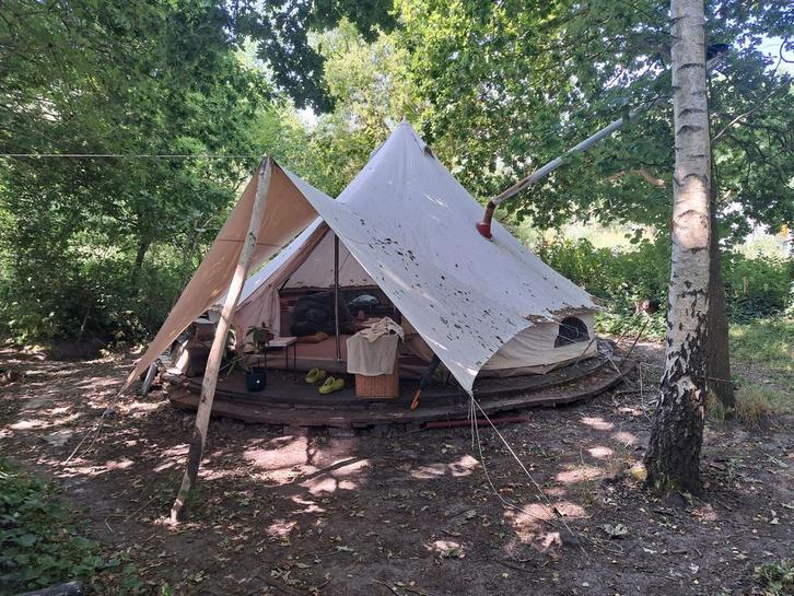 Canvaskamp sibley apex 500, Caravans en Kamperen, Tenten, meer dan 6, Gebruikt, Ophalen of Verzenden