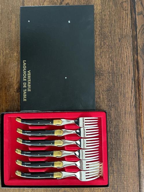 Coffret de 6 fourchettes Laguiole, Huis en Inrichting, Keuken | Bestek, Nieuw, Bestekset, Inox of Chroom, Ophalen of Verzenden