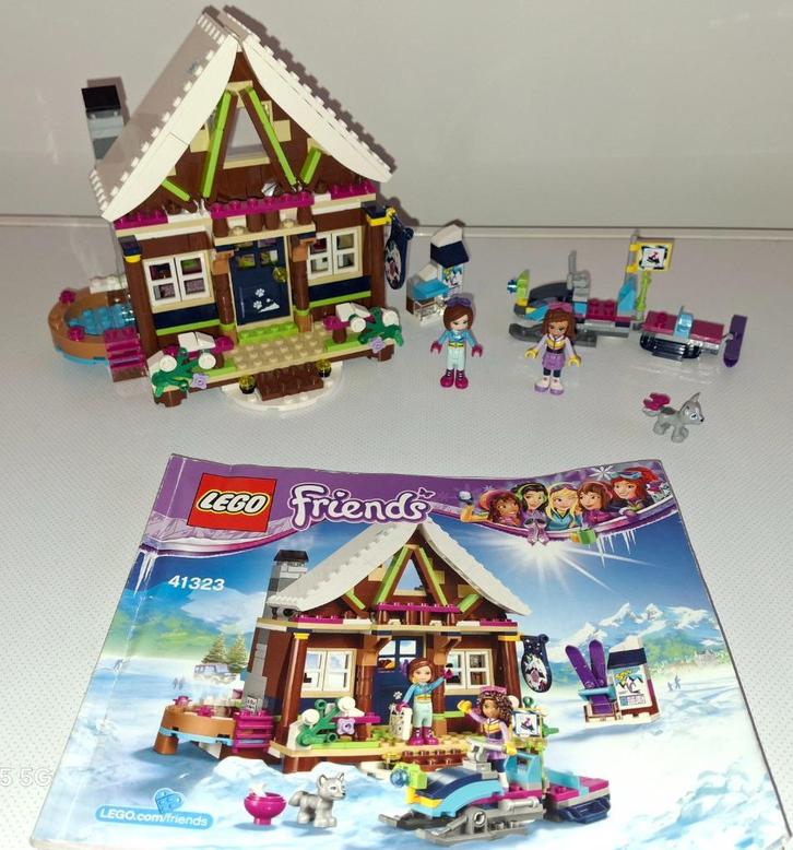 LEGO FRIENDS 41323 le chalet de ski en montagne, Kinderen en Baby's, Speelgoed | Duplo en Lego, Zo goed als nieuw, Lego, Complete set