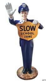 Slow school zone police beeld en andere decoratie beelden, Verzamelen, Beelden en Beeldjes, Ophalen, Zo goed als nieuw, Overige typen