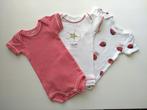Rompers/body's 3 stuks Petit Bateau meisje maat 50, Kinderen en Baby's, Babykleding | Maat 50, Nacht- of Onderkleding, Meisje