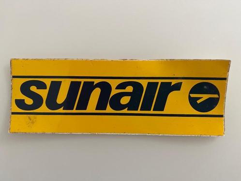 Vintage Sticker Sunair Wedstrijd 1974 -1975, Collections, Autocollants, Comme neuf, Marque, Enlèvement ou Envoi