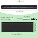 VOUNOT | Mulchdoek met 100 stuks onkruidharingen | Nieuw, Tuin en Terras, Hand-tuingereedschap, -, -, Verzenden, Vounot