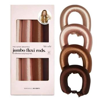Kitsch Satin Wrapped Jumbo Flexi Rods Rosewood voor krullen beschikbaar voor biedingen