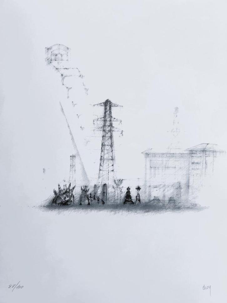 DESY - Zeefdruk / SIG - Zwarte Panter - 63 x 44 cm, Antiek en Kunst, Kunst | Litho's en Zeefdrukken, Verzenden