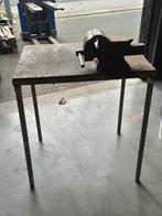 Inox werktafel, Doe-het-zelf en Bouw, Werkbanken, Ophalen, Gebruikt, 70 tot 120 cm, Bankschroef