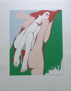 CYR FRIMOUT / NAAKTE FIGURATIE / KLEURZEEFDRUK / 65x51cm, Antiek en Kunst, Ophalen of Verzenden