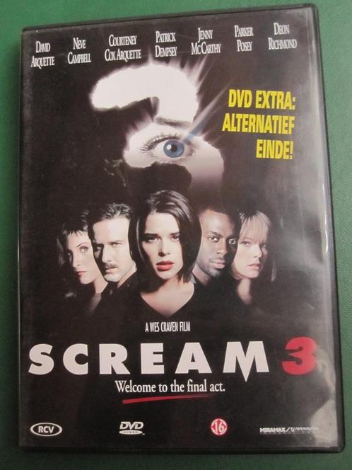 Scream 3 (1999), Cd's en Dvd's, Dvd's | Horror, Zo goed als nieuw, Slasher, Vanaf 16 jaar, Ophalen of Verzenden