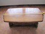 Eikenhouten woonkamertafel, Ophalen, Gebruikt, 100 tot 150 cm, Eikenhout