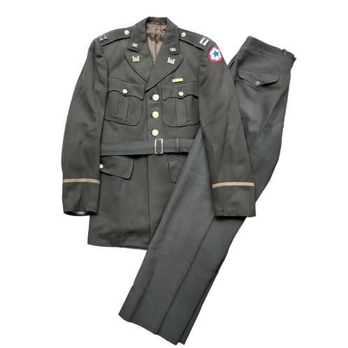 WWII US Engineer Officers Uniform Set Named, Verzamelen, Militaria | Tweede Wereldoorlog, Ophalen of Verzenden