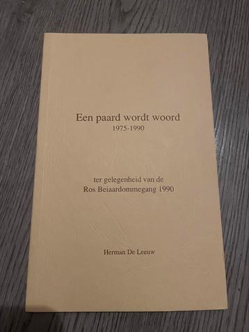 Een paard wordt woord ros beiaardommegang 1990 beschikbaar voor biedingen