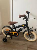SJOEF Cruise Jongensfiets 12 inch - Mat Zwart, Fietsen en Brommers, Ophalen, Zo goed als nieuw, Zijwieltjes