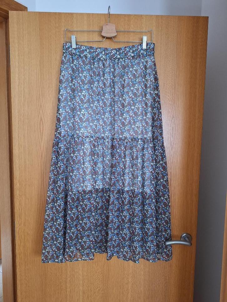 Lange zomerrok Happy 13 (maat 3), Kleding | Dames, Rokken, Zo goed als nieuw, Maat 38/40 (M), Overige kleuren, Onder de knie, Ophalen of Verzenden